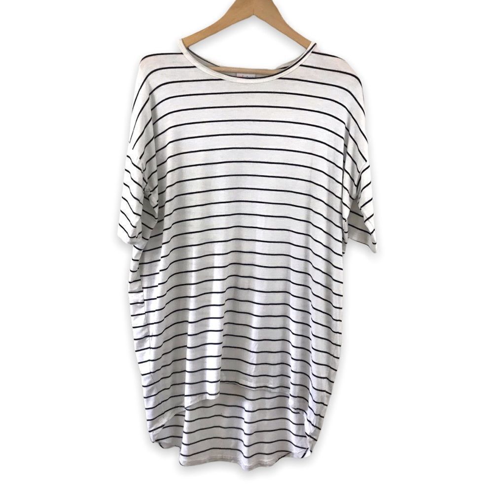 LuLaRoe stripe short sleeve tunic‎